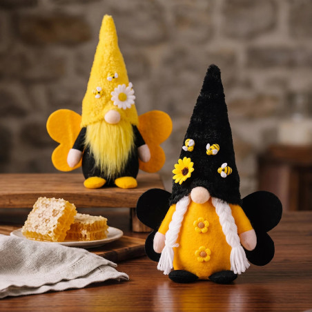 Gnome Abeille "Pois de Miel"