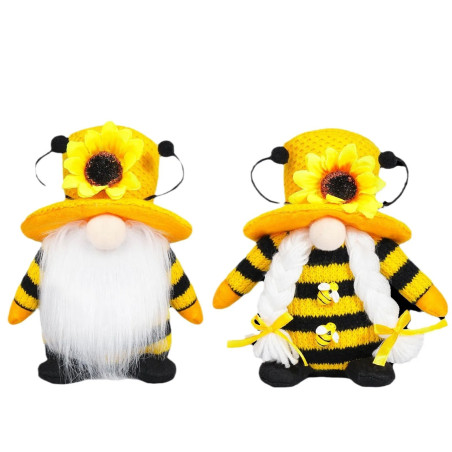 Cute Bee Gnome Decor | Unique Handmade Gift for Bee Lovers