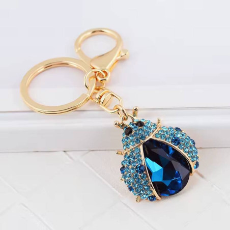 Sparkling Crystal Ladybug Keychain | Cute Gift for Women
