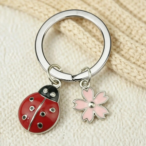 Magnifique Porte-clés Coccinelle 'Éclat Printanier'
