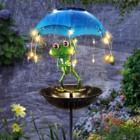 Cute Solar Frog Garden Statue | Luminous Outdoor Decor Gift