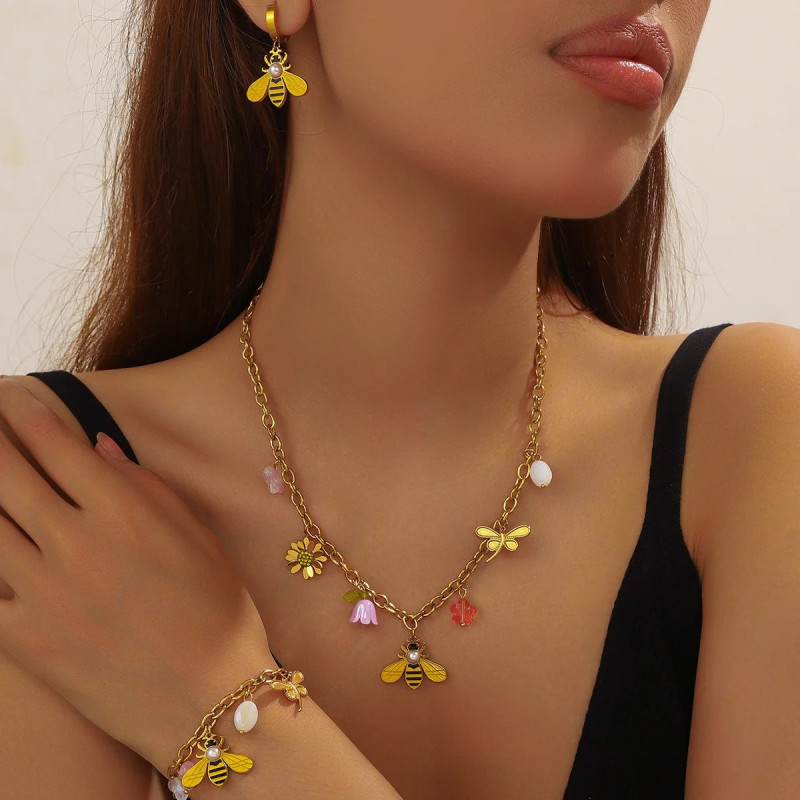 Collier Abeille Jardin Enchanté