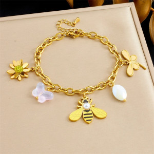 Magnifique Bracelet Abeille Jardin Enchanté