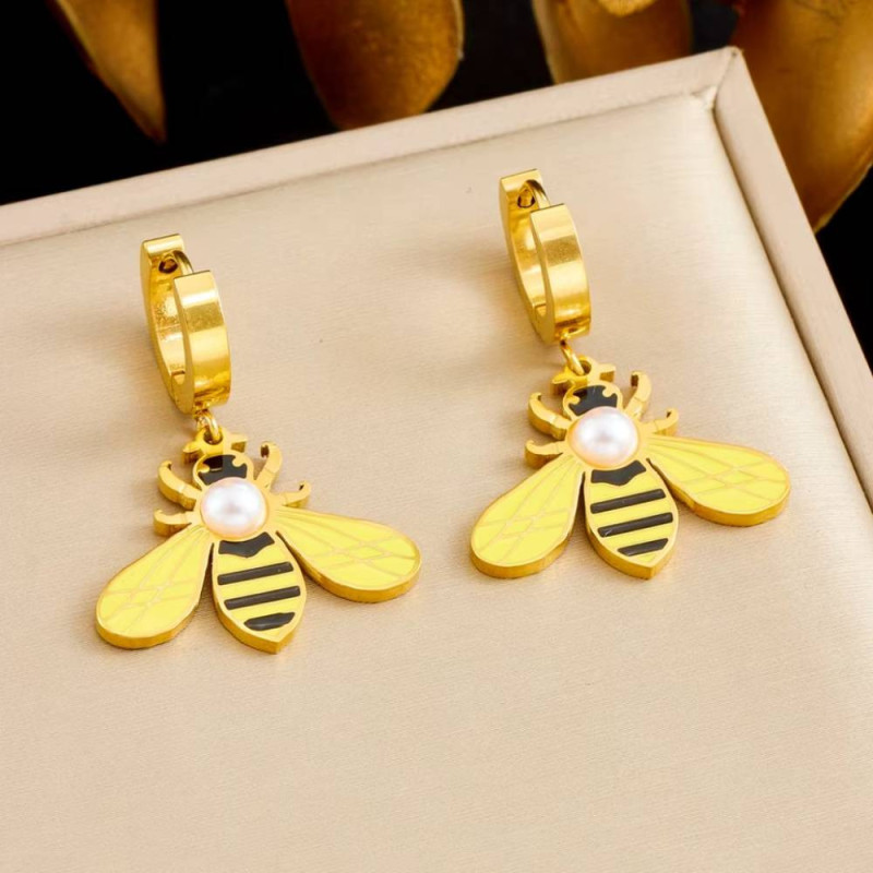 Boucles d’Oreilles Abeille Jardin Enchanté