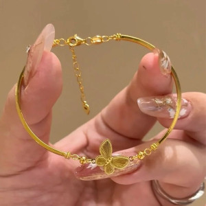Détails du Magnifique Bracelet Papillon Éclat Doré