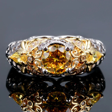 Vue Face Bague Abeille « Trésor de Miel »