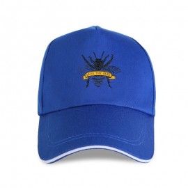 Casquette Abeille Apilculteur inscription Sauvons les abeilles bleu