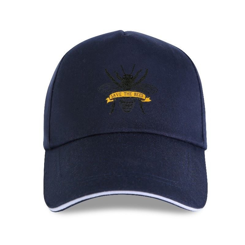 Casquette Abeille Apilculteur inscription Sauvons les abeilles bleu marine