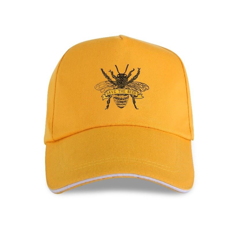 Casquette Abeille Apilculteur inscription Sauvons les abeilles jaune