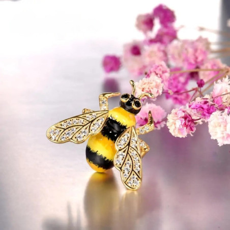 Avant Broche Abeille Éclat de Miel