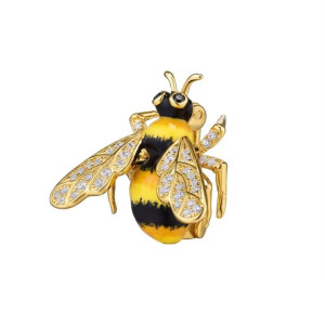 Broche Abeille Éclat de Miel