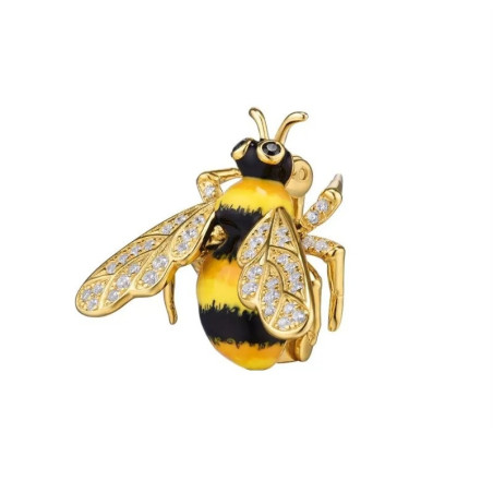 Broche Abeille Éclat de Miel