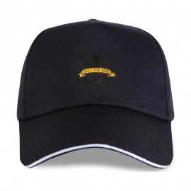 Casquette Abeille Apilculteur inscription Sauvons les abeilles noir