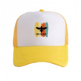 Casquette Abeille Apilculteur Save the Bees Savons les abeilles jaune