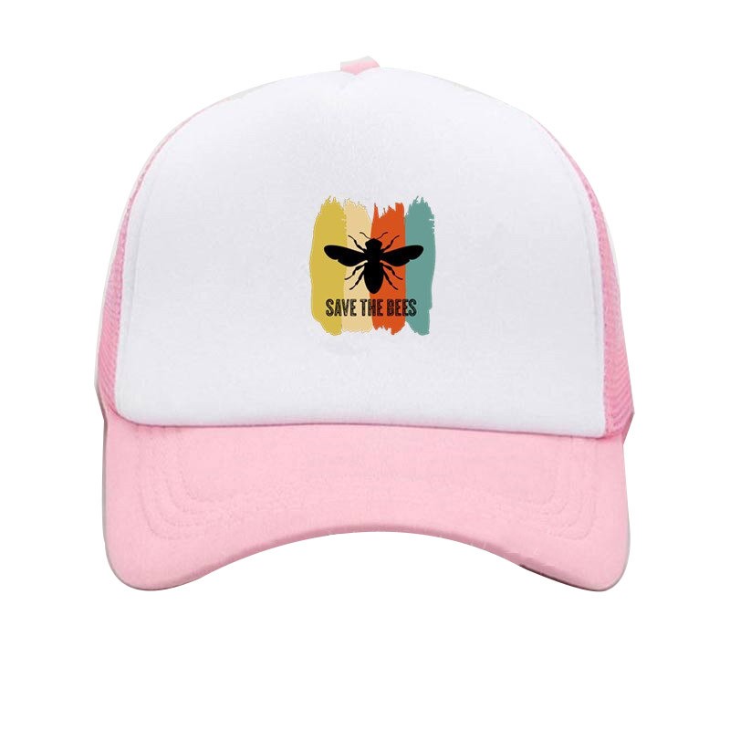 Casquette Abeille Apilculteur Save the Bees Savons les abeilles rose