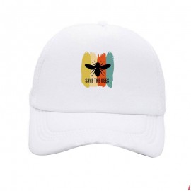 Casquette Abeille Apilculteur Save the Bees Savons les abeilles blanc