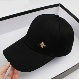 Casquette Abeille avec Logo abeille dorée 3D - noir - 56-62 cm
