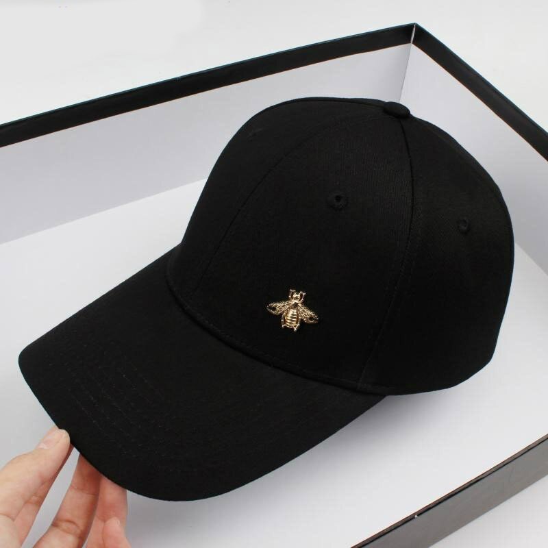 Casquette Abeille avec Logo abeille dorée 3D - noir - 56-62 cm
