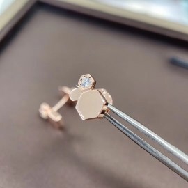 Boucles d'oreilles 100% Argent S925 Sterling en argent rose