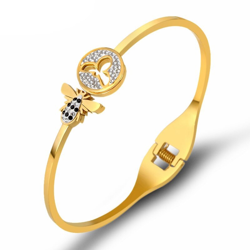 Bienenarmband aus Edelstahl | Gold, Silber & Roségold | 1001Bees