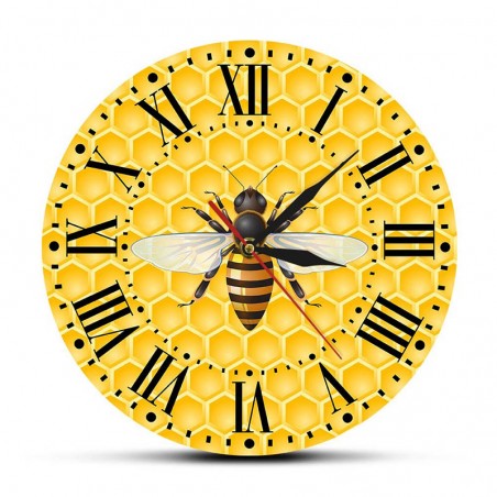 Horloge murale  abeille sans cadre