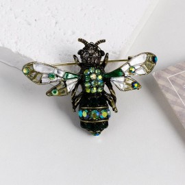 Broche Abeille avec ailes en verre - 2 modèles au choix !
