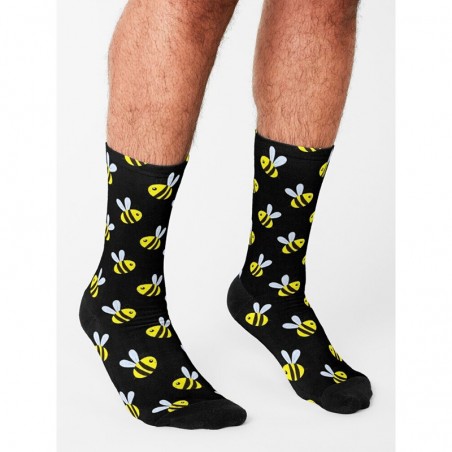 Chaussettes Abeille pour hommes avec motif petite abeille !
