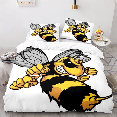 Housse de couette Abeille Attention frelon !