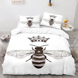 Queen Bee 3D Print Duvet Cover Set | Gift for Bee Lovers
