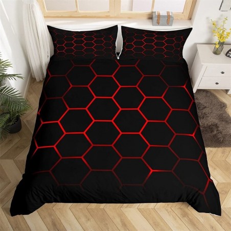 Housse de couette abeille nid d'abeilleformes hexagone géométrique - modèle 3