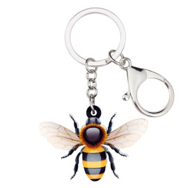 Realistic Flying Bee Keychain | Cute Bee Lover Gift Idea