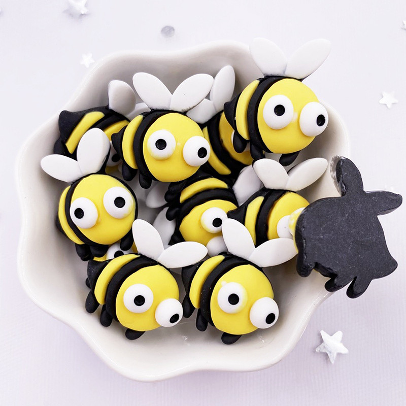5 Pcs Pendentif Abeille Feutre Laine Des Abeilles Pour Bricolage