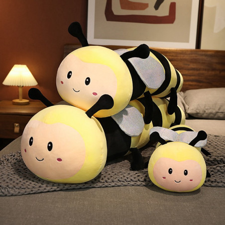 Cute Giant Bee Plush Pillow - Ultra-Soft Toy in 3 Sizes