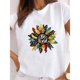 T-shirt blanc motif abeille - modèle 8