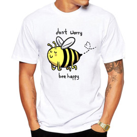 T-shirt Abeille léger en modal et polyester - chic et arty !
