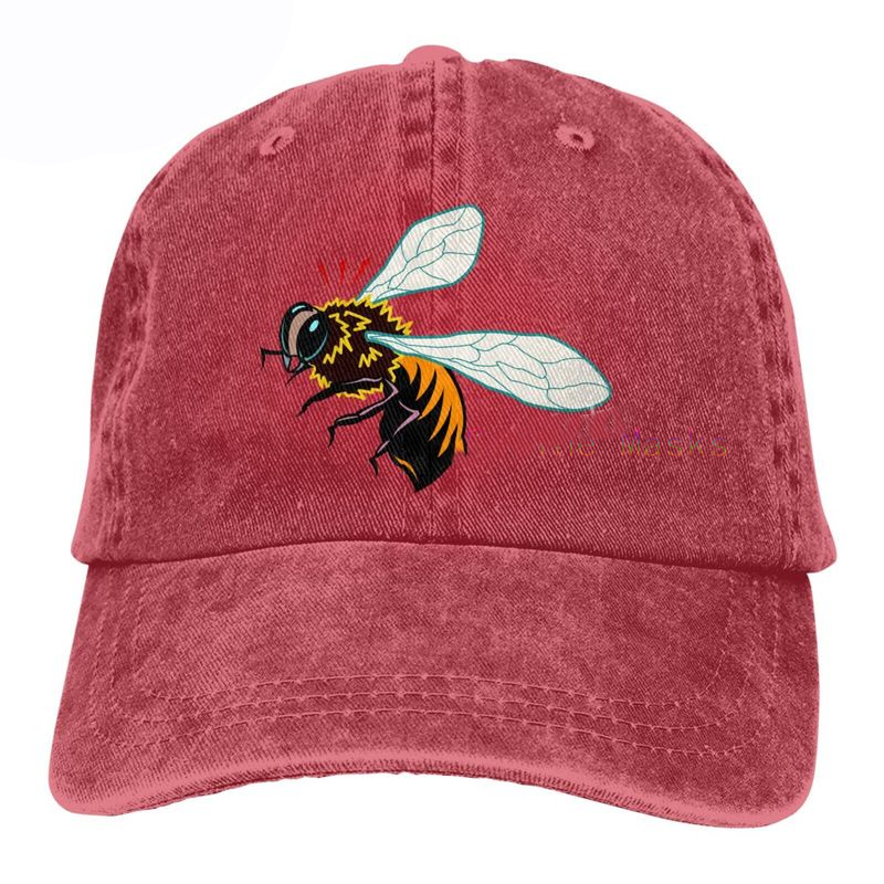 Casquette en denim hyper fashion - couleur rouge