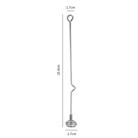 Cuillère en acier pour le miel disponible - argent