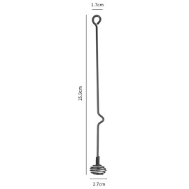 Cuillère en acier pour le miel disponible - noir