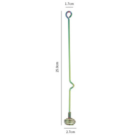 Cuillère en acier pour le miel disponible - vert