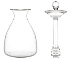 Mielera de Cristal con Cuchara | Tarro para Miel Original