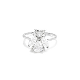 Bague abeille précieuse - modèle 2 couleur argent