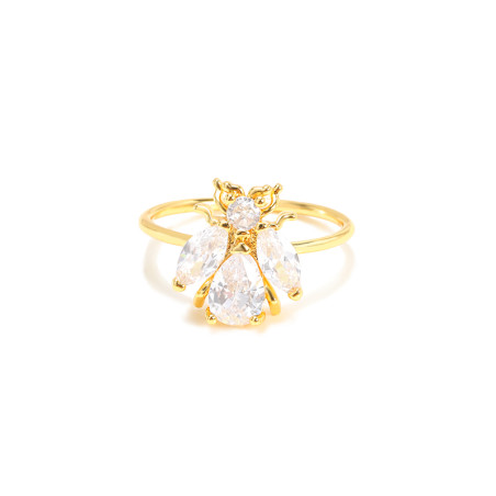 Bague abeille précieuse - modèle 2 couleur or
