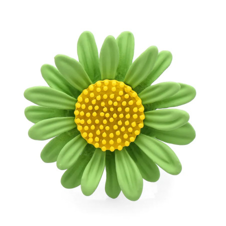 broche marguerite - Six couleurs de marguerite en métal - modèle vert