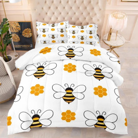 Magnifique Parure de lit imprimée abeille très stylée !