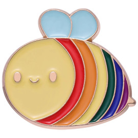 pins 6 couleurs d'émail pour ces pins abeilles enfantines - modèle 2