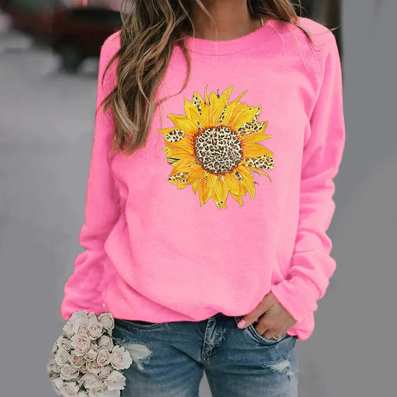 Sudadera Girasol Leopardo para Mujer | Ropa Original Abeja