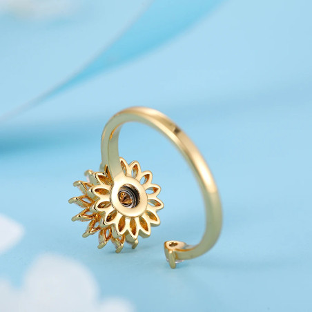 vue dessus de la Bague tournante anti-stress  you are my sunshine