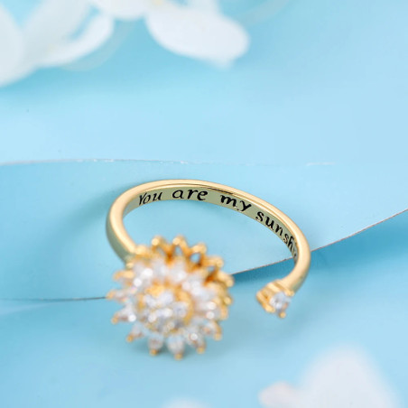vue dessous de la Bague tournante anti-stress  you are my sunshine
