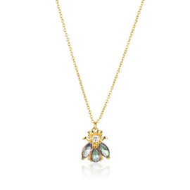 Collier Abeille ras du cou en argent Sterling 925 pour femme - couleur or