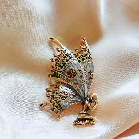 Broche Fée aux Ailes de Papillon Modele 1